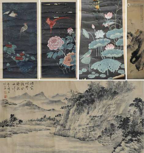 Group of 7 Chinese Paintings