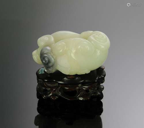 Chinese Jade Water Coupe, 18th - 19th C.