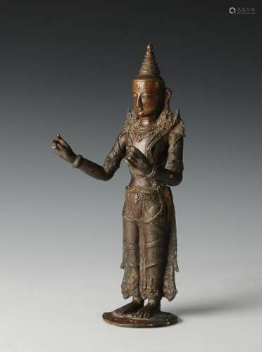 Nepalese Bronze Buddha, 15th - 16th Century