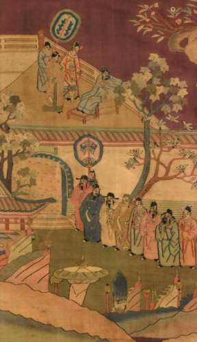 Chinese Kesi Wall Panel, 18th - 19th Century