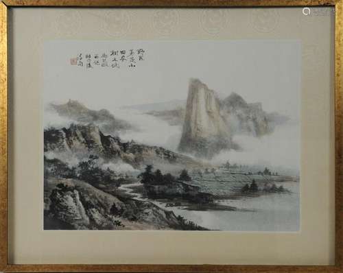 Chinese Landscape Painting by Ma Qiou