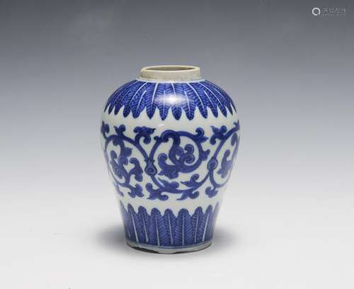 Chinese Blue & White Jar, Daoguang Period