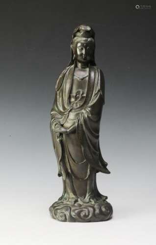 Bronze Guanyin Statue, 18th Century