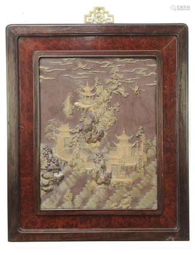 Qiyang Stone Carved Panel, Qing Dynasty