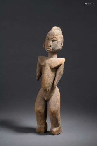 Statuette masculine |Burkina Faso, Lobi Bois. Haut...
