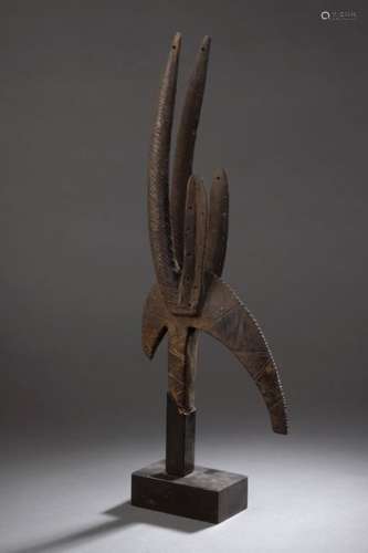 Tête d’antilope à cornes verticales | Mali, Bambar...