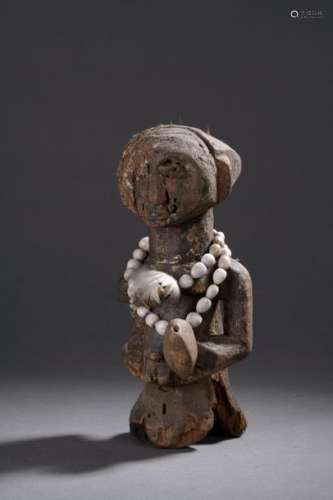 Statuette | Nigeria, Yoruba Bois et graines.Sta...