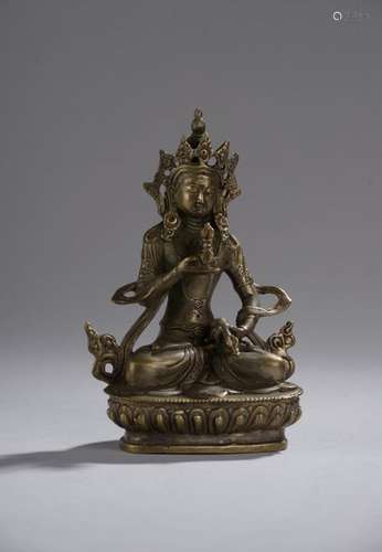 Statuette en bronze doré représentant Vajrasattva ...