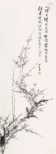 溥儒（1896～1963） 墨梅 立轴 水墨纸本