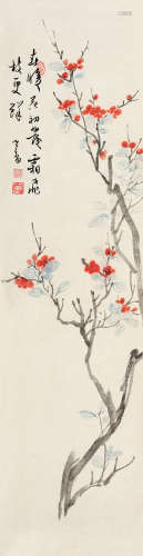 溥儒（1896～1963） 春暖花发 立轴 设色纸本