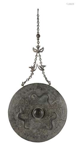 A LARGE CAST BRONZE GONG, TAWAK TAWAK Borneo, 19th...