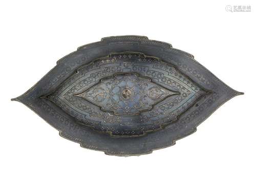 A SUMATRAN SILVER AND NIELLO MAN BELT BUCKLE, PEND...