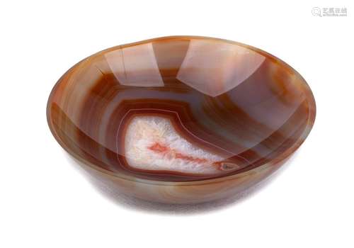 AN AGATE BOWL 2 x 11,5 cm Provenance: an Italian p...