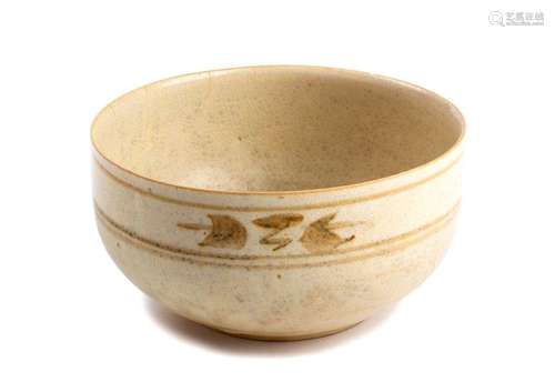 AN ANNAMESE CREAM GLAZED BOWL Trân dynasty, 13th 1...