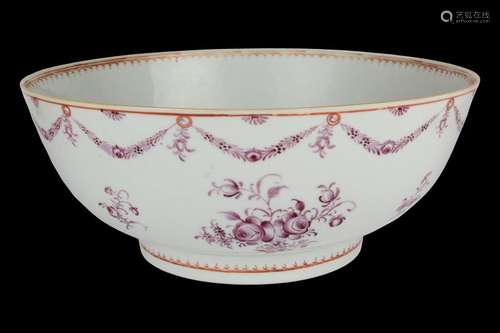 A LARGE ‘EN CAMAÏEU’ BOWL China, Qing dynasty, mid...