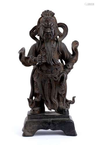 A BRONZE FIGURE OF GUANDI China, Ming dynasty 29,5...