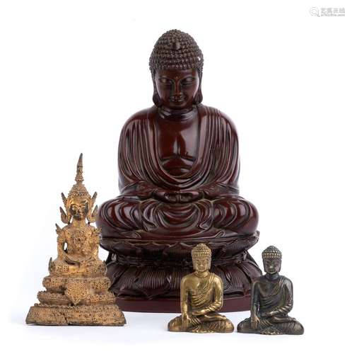 FOUR BUDDHAS 21,5 cm the highest Provenance: an It...