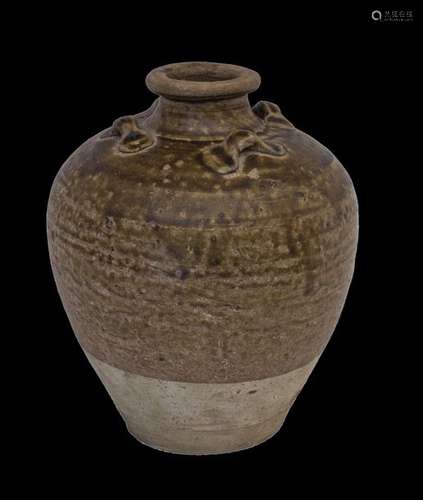 A BROWN GLAZED JAR Southern China, Yuan/ Ming dyna...