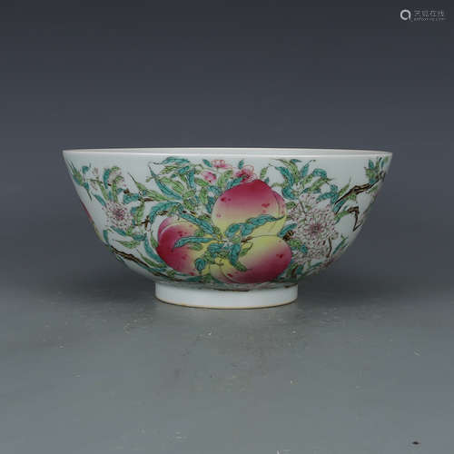 YONGZHENG MARK, A ENAMEL GLAZED BOWL