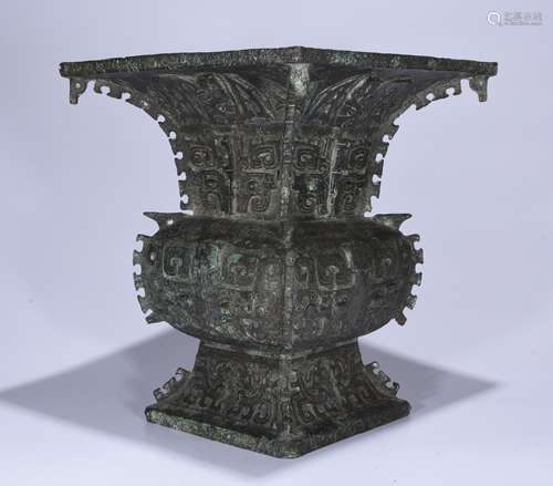 A BRONZE VASE