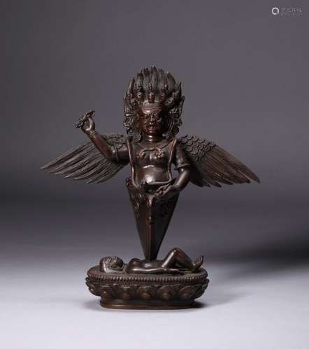 CHINESE TIBET BRONZE BUDDHA FIGURE