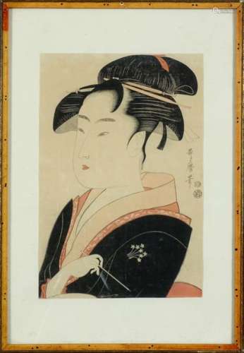 Kitagawa Utamaro (1753 1806).Tomimoto Toyohina....