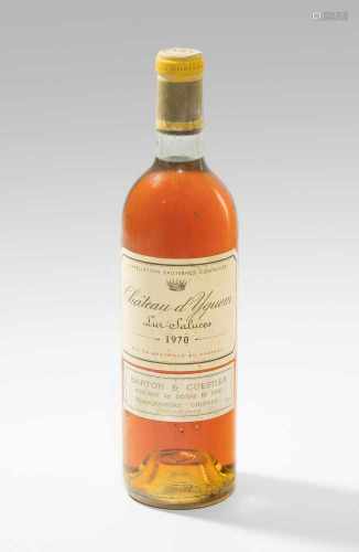 Chateau D'Yquem1970. Lur Saluces. 1er Grand Cru. Sauternes. 1 Flasche.