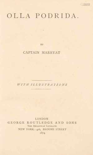 Marryat FrancisSelected Works by Captain Marryat. London, George Routledge and Co. 1873. 8°. 16