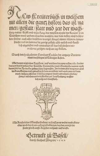 Fuchs, LeonhartNew Kreüterbuch, in welchem nit allein die gantz histori, das ist, namen, gestalt,