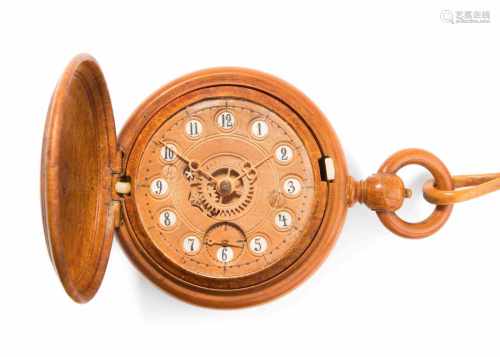 Nachbau der Holzuhr von M. S. Bronnikoff um 1870 Sehr schöne und seltene Uhr, die komplett aus