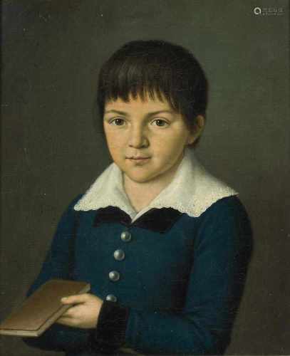Bansi, Barbara Babette(Fläsch 1777–1863 Paris) ZugeschriebenPortrait eines Knaben in blauem Wams,