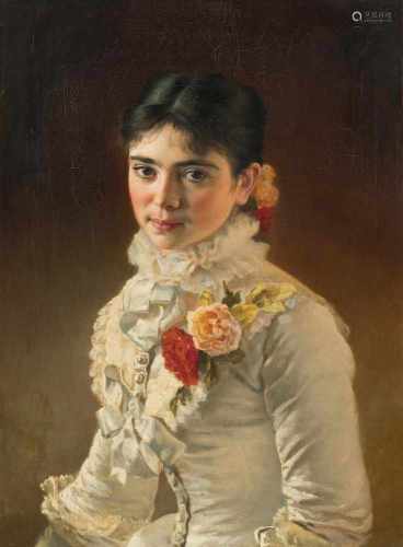 Russland, um 1882Portrait einer jungen Dame, wohl aus der Familie von Sergej und Mariya Mouromtsev-