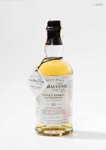 The BalvenieAged 15 year. Single Malt Scotch Whisky. Single Barrel. 1 Flasche.