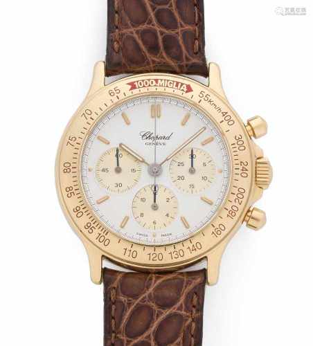 Chopard Mille MigliaRunder, mechanischer Chronograph 80er Jahre mit Handaufzug in 750