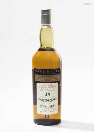 ConvalmoreSingle Highland Scotch Whisky 24 year aged Nat. Cask Strength. Distilled 1978 bottled 2003