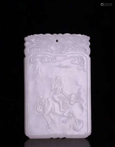 A HETIAN JADE CARVED PENDANT