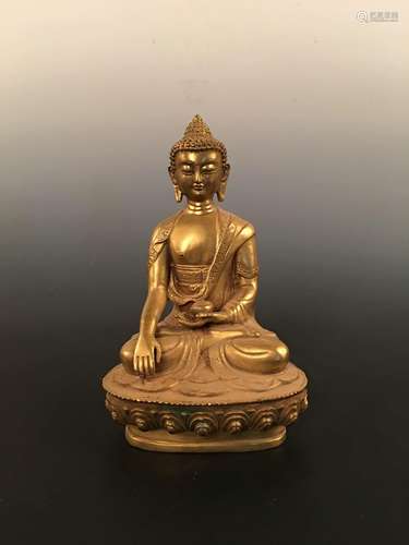 Chinese Gilt Bronze Buddha