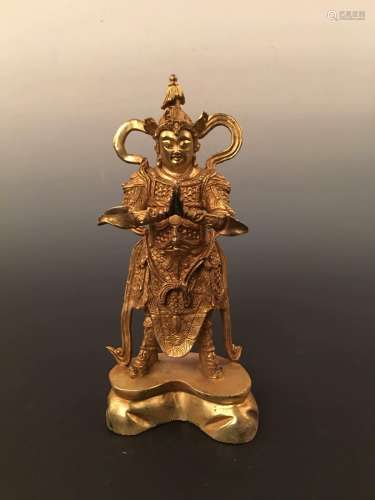 Chinese Gilt Bronze Figure of Buddha