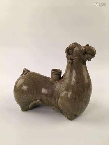 Chinese Yue Ware Porcelain Ram-Shape Candle Holder