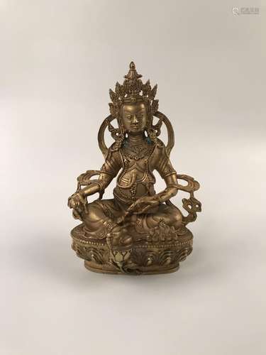 Chinese Gilt Brozen Buddha Statue