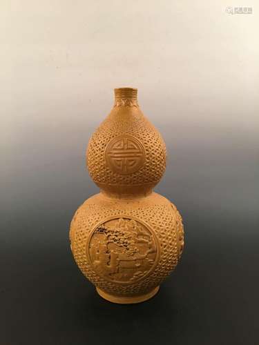 Chinese Double Gourd Shaped Porcelain Vase