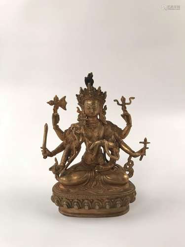 Chinese Gilt Brozen Buddha