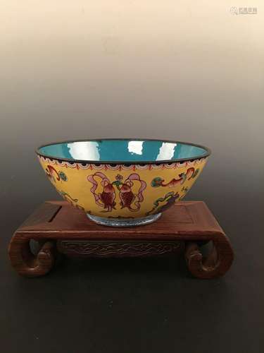 Chinese Enamel Bowl