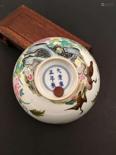 Chinese Famille Rose Porcelain Bowl