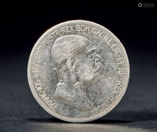 1908年 匈牙利5克郎大银币