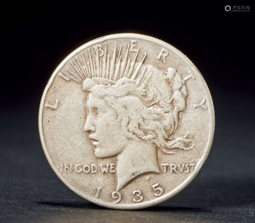 1935年 美国和平鸽关门版大银币