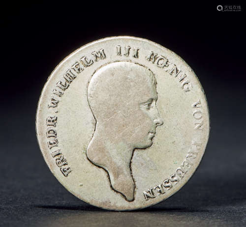 1814年 德国普鲁士1泰勒大银币