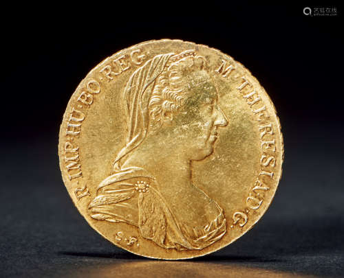 1780年 奥地利帝国鎏金版大奶妈银币