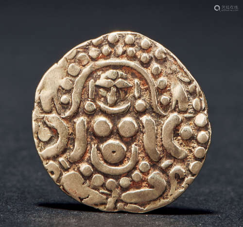 1115年 古印度张德拉王朝吉祥天女金币