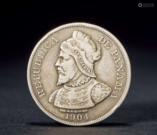 1904年 巴拿马1元大银币